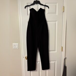 Express Strapless Black Jumpsuit